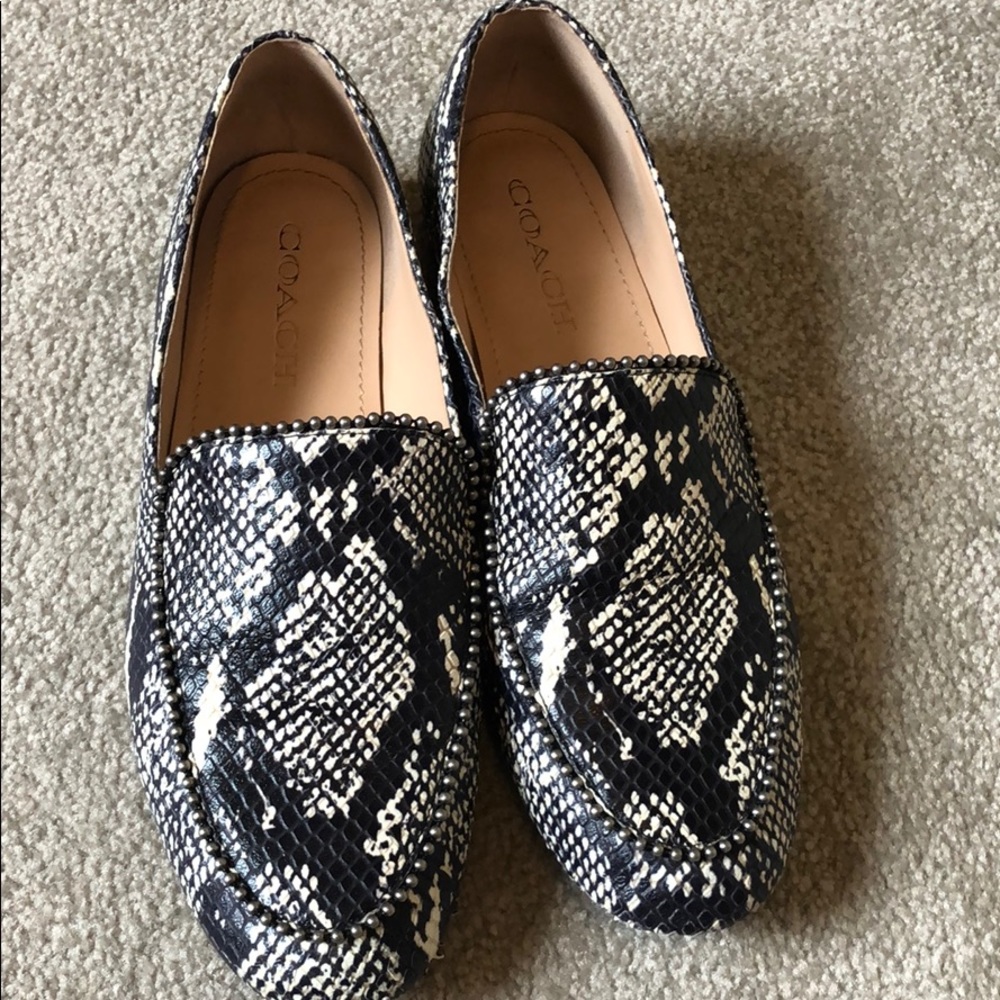 Beaded chain loafers